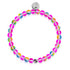 Rosa Kosmos | Silber | Galaxie Glasperlenarmband